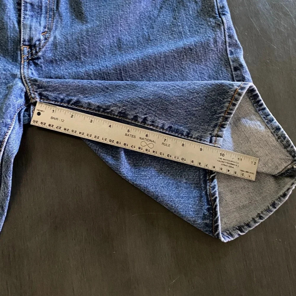 Levis 505 Regular Fit Denim Shorts Mens 38 Blue Medium Wash Cotton Jean Shorts